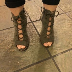 Army Green Heels/Booties